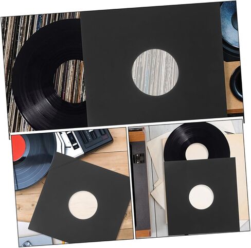 Galpada 12pcs kraft vinyl records coves for records مقاومة للخدش متينة للمشغلات السجلات التي تعزز تجربة الموسيقى الخاصة بك in Kuwait
