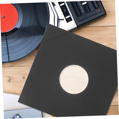 Galpada 12pcs kraft vinyl records coves for records مقاومة للخدش متينة للمشغلات السجلات التي تعزز تجربة الموسيقى الخاصة بك in Kuwait