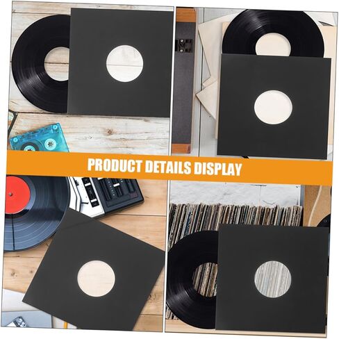 Galpada 12pcs kraft vinyl records coves for records مقاومة للخدش متينة للمشغلات السجلات التي تعزز تجربة الموسيقى الخاصة بك in Kuwait