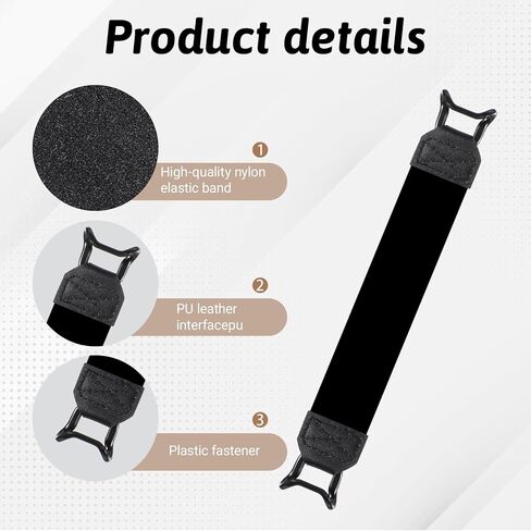 حزام اليد اللوحي ، 8.6-15 بوصة شريحة قرص قابلة للتعديل عالمي ، أقراص متعددة الاستخدامات مقبض مقبض مقبض مقبض مناسبة لجميع أقراص 7-11 "(أسود) in Kuwait