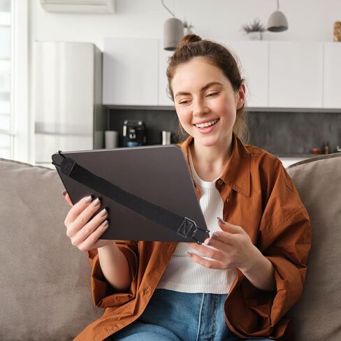 حزام اليد اللوحي ، 8.6-15 بوصة شريحة قرص قابلة للتعديل عالمي ، أقراص متعددة الاستخدامات مقبض مقبض مقبض مقبض مناسبة لجميع أقراص 7-11 "(أسود) in Kuwait