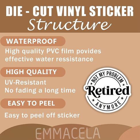 (3PCS) Funny Retirement Stickers - Retired Mode All Day Every Day - Waterproof Vinyl Decal for Laptop, Tumbler, Water Bottle, Scrapbook 3" x 2.2 " in Saudi Arabia