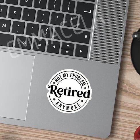 (3PCS) Funny Retirement Stickers - Retired Mode All Day Every Day - Waterproof Vinyl Decal for Laptop, Tumbler, Water Bottle, Scrapbook 3" x 2.2 " in Saudi Arabia