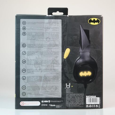 سماعة ألعاب Batman مع مصباح LED RGB لـ PlayStation 5 و PS4 و Xbox Series X/S و Xbox One و Nintendo Switch و PC و MAC in Kuwait