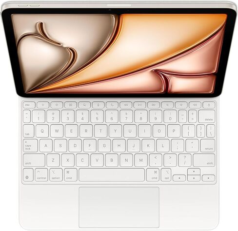 Apple iPad Magic Keyboard Case لـ iPad Air 11 بوصة (Qwerty English) White (قسط متجدد) in Saudi Arabia