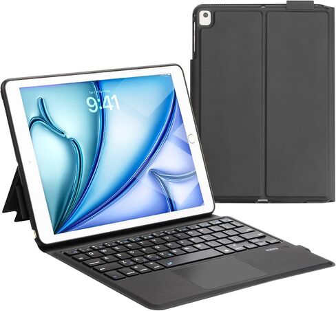 IPAD 10.2 بوصة من لوحة المفاتيح الجيل التاسع مع لوحة اللمس والموقف المدمج ، بلوتوث لاسلكي لجهاز iPad 8th Gen/7th Gen/iPad Pro 10.5 "/iPad Air 3rd Gen ، Ultra Light 432G in Saudi Arabia