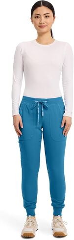 Med Couture Touch Women's Scrub Pant Yoga Jogger with 5 Pockets & Drawstring Waistband - MC7710 in Kuwait