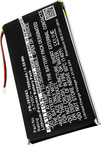 Replacement for Barnes & Noble PR-285083 Battery, 1500mAh Li-Polymer in Saudi Arabia