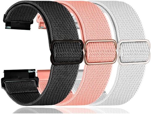 DR03 DR06 DR05 نايلون تمتد نطاقات متوافقة مع FITPOLO / TOOBUR / FQQ / Blazechip DR06 ، من أجل keeponfit dr05 ، YMZ DR03 SMART WATCH SMART PRESTABLE LISTBAND ALTRAPS (3 عبوات) in Saudi Arabia