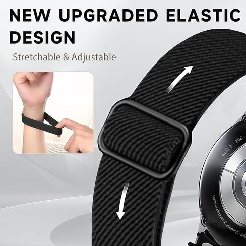 DR03 DR06 DR05 نايلون تمتد نطاقات متوافقة مع FITPOLO / TOOBUR / FQQ / Blazechip DR06 ، من أجل keeponfit dr05 ، YMZ DR03 SMART WATCH SMART PRESTABLE LISTBAND ALTRAPS (3 عبوات) in Saudi Arabia