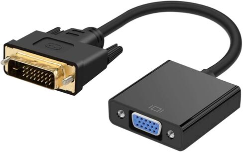 Artibetter DVI Male to VGA Female Video Adapter DVI إلى Cable Cable Cable Cable عالية الدقة للكمبيوتر التلفزيوني in Kuwait