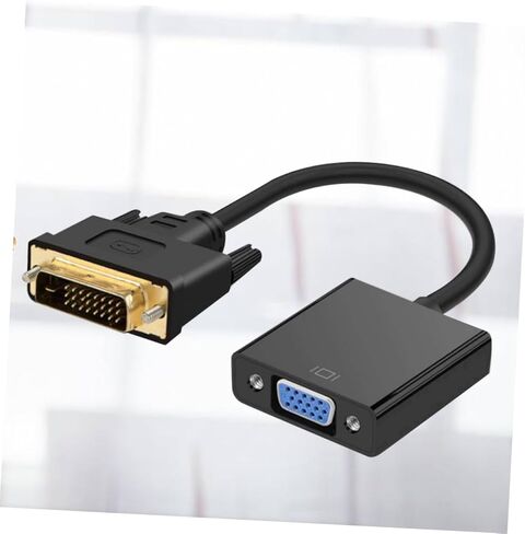 Artibetter DVI Male to VGA Female Video Adapter DVI إلى Cable Cable Cable Cable عالية الدقة للكمبيوتر التلفزيوني in Kuwait