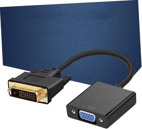 Artibetter DVI Male to VGA Female Video Adapter DVI إلى Cable Cable Cable Cable عالية الدقة للكمبيوتر التلفزيوني in Kuwait