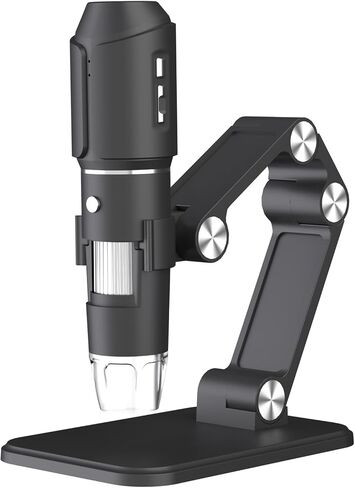 VBESTLIFE Wireless Digital Microscope, 50X-1600X Magnification WiFi Portable Handheld Microscopes with Adjustable Stand, for Beginners in Saudi Arabia