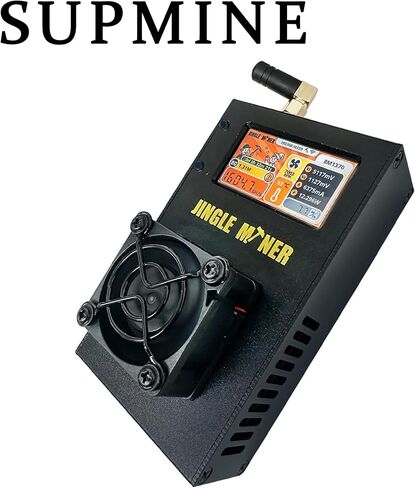 في الأسهم الجديدة Jingle Miner BTC Solo Lite 19.17J/GH 23W ASIC MINER BM1370 ASIC CHIP 1.2th/S Bitcoin (BTC) تم تصميمه في الأصل لـ Antminer S21 Pro in Saudi Arabia