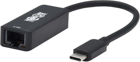 TRIPP LITE USB-C إلى RJ45 GIGABIT Ethernet Network Adapter ما يصل إلى 2.5 غيغابت في سرعة الشبكة الثانية-Windows ، MacOS ، Chrome و Linux متوافق على نطاق واسع-USB 3.2 Gen 1 ، ضمان لمدة 3 سنوات (U436-06N-2P5) in Kuwait