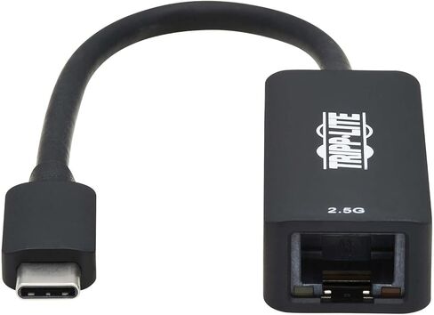 TRIPP LITE USB-C إلى RJ45 GIGABIT Ethernet Network Adapter ما يصل إلى 2.5 غيغابت في سرعة الشبكة الثانية-Windows ، MacOS ، Chrome و Linux متوافق على نطاق واسع-USB 3.2 Gen 1 ، ضمان لمدة 3 سنوات (U436-06N-2P5) in Kuwait