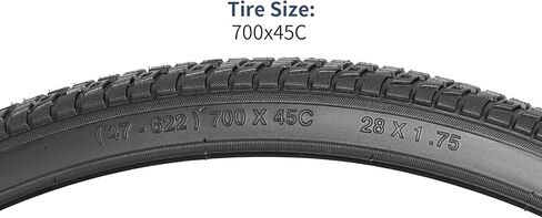 إطارات الدراجة YUNSCM 700C 700x45C/47-622 و700C صمام شريدر لأنابيب الدراجة مع شريطين حافة متوافق مع إطارات وأنابيب الدراجة 700 × 45C 28x1.75 (W-2121) in Saudi Arabia