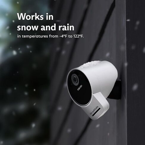 Simplisafe Outdoor Security Camera Series 2 ، 1080p Wireless and Dired Home Camera - متوافقة مع نظام Gen 3 (متجدد) in Kuwait