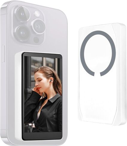 Ossomo Selfie Monitor Screen for iPhone & Android,4K 30fps Magnetic Wireless Screen Mirroring,Back Camera Monitor for Vlogging Live Streams TikTok in Saudi Arabia