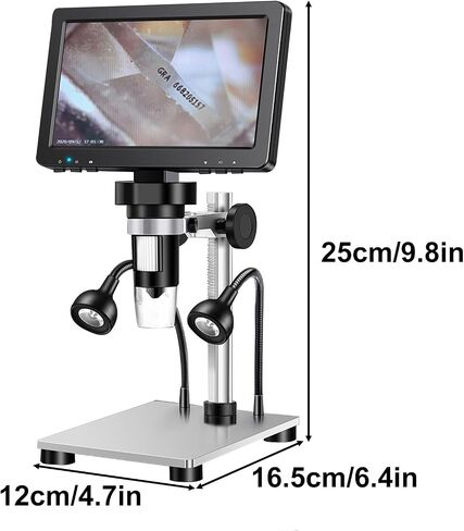 Diamond Girdle Viewer, 1200X Magnification Digital Microscope with Anti-Slip Scroll Wheel Focus, for Diamond Identification in Saudi Arabia