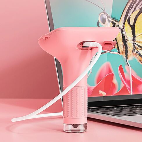 المجهر الرقمي Zunate ، 3 بوصة محمولة محمولة الزجاج المكبرة 1000x مع شاشة LCD 8 مصابيح LED ، يدوي مركّب جيب للمصانع تعليم الشعر (البنفسجي) in Kuwait