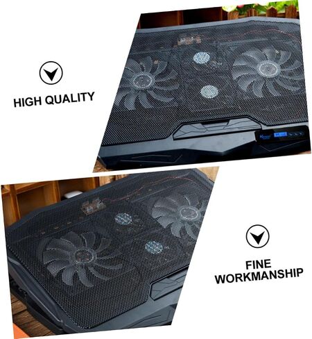Garneck Silent Laptop Cooling Pad with Powerful Fans Heat Dissipation Stand for Notebooks Energy Efficient Multifunctional Cooling Rack for Home Office and School Use in Saudi Arabia