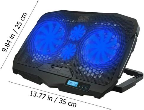 Garneck Silent Laptop Cooling Pad with Powerful Fans Heat Dissipation Stand for Notebooks Energy Efficient Multifunctional Cooling Rack for Home Office and School Use in Saudi Arabia