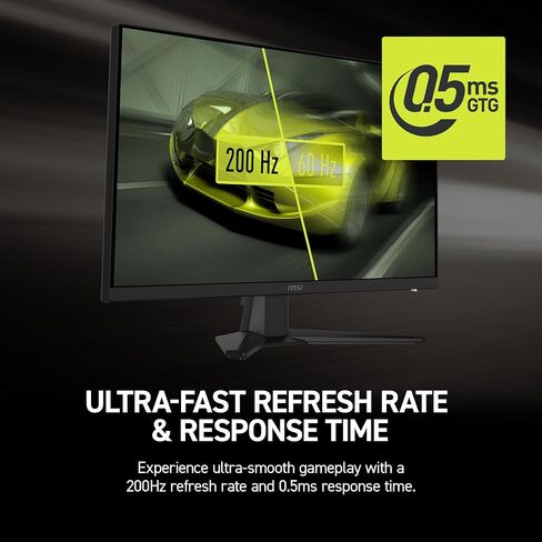 MSI MAG 272F 27 بوصة 1920 × 1080 (FHD) Office Office Office ، 200 هرتز ، المزامنة التكيفية ، HDR Ready ، HDMI ، VGA Port ، Vesa Mountain ، إمالة ، إطار نحيف 4 جوانب ، 0.5 مللي ثانية ، أسود ، أسود in Saudi Arabia