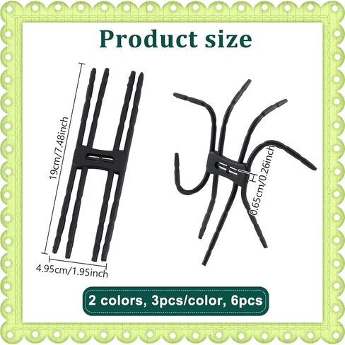 Ahandmaker 6pcs 2 Colourt Multi Function Portable Spider حامل الهاتف ، حامل هاتف قابل للتعديل متعدد الزوايا مرنًا لأجهزة اللوحات الذكية للهواتف الذكية ، ومواقف دمية مرنة ، وأبيض وأبيض in Kuwait