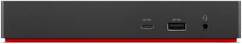 Lenovo ThinkPad Universal USB-C Dock 90W 4K Support ، HDMI ، USB-C ، DisplayPort ، محور USB مجمع مع مكبر صوت Bluetooth Mini U مع ميكروفون مدمج ، تشغيل لمدة 4 ساعات in Kuwait