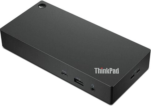 Lenovo ThinkPad Universal USB-C Dock 90W 4K Support ، HDMI ، USB-C ، DisplayPort ، محور USB مجمع مع مكبر صوت Bluetooth Mini U مع ميكروفون مدمج ، تشغيل لمدة 4 ساعات in Kuwait