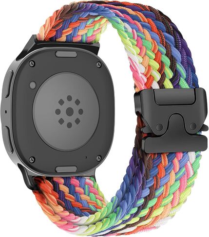 Braided Bands for Samsung Galaxy Watch 8 Band 40mm 44mm/8 Classic 46 mm Women/Men,Elastic Nylon Fabric One Click No Gap Parachute Sport Strap for Samsung Galaxy Watch 8 Classic Band 46mm/8 44 mm 40 mm in Saudi Arabia