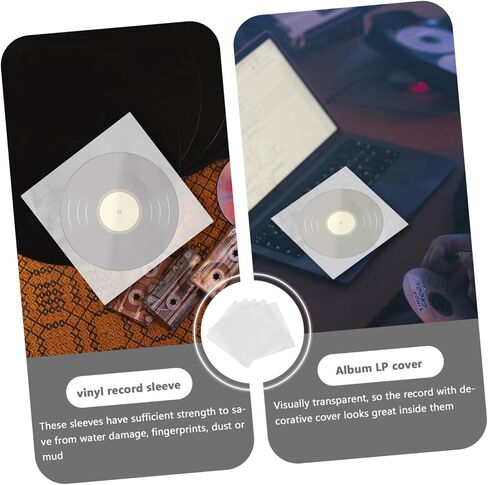 50pcs Vinyl Record Outer Sleeves Album Clear Covers Protector for Optimal Storage and Preservation of Your Collection in Kuwait