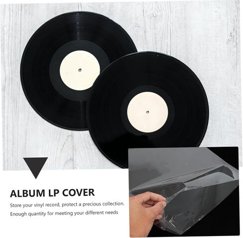 50pcs Vinyl Record Outer Sleeves Album Clear Covers Protector for Optimal Storage and Preservation of Your Collection in Kuwait