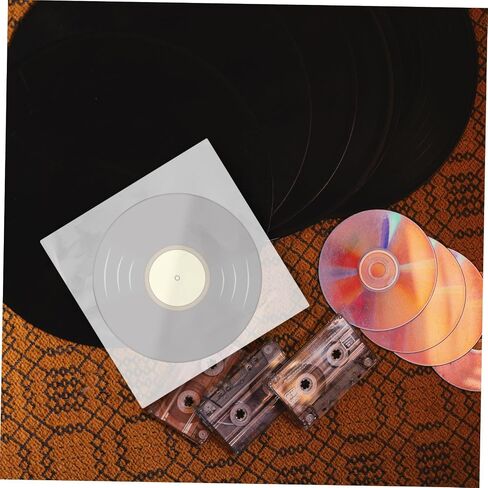 50Pcs Vinyl Record Outer Sleeves Clear Album Protective Covers for Storing and Preserving Your Vinyl Record Collection in Saudi Arabia
