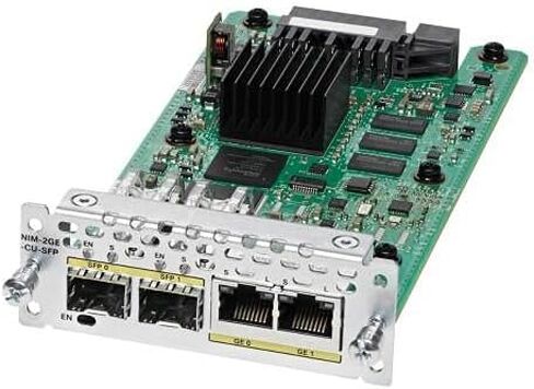 Cisco NIM-2GE-CU-SFP 2-Port Gigabit Ethernet Dual-Mode GE/SFP Module (Renewed) in Saudi Arabia