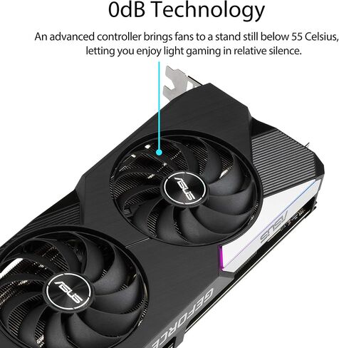 ASUS Dual Nvidia Geforce RTX 3070 OC EDITION GAMING GRASTS (PCIE 4.0 ، 8GB GDDR6 MEMORY ، HDMI 2.1 ، DisplayPort 1.4A ، تصميم مروحة التكنولوجيا المحورية ، BIOS المزدوجة ، لوحة واقية ، تعديل GPU II) in Saudi Arabia