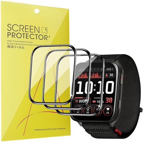 متوافق مع حامي شاشة Garmin Venu X1 ، [3 حزمة] التغطية الكاملة ثلاثية الأبعاد Pet Soft Screen Protector Film متوافق مع Garmin Venu X1 Smartwatch (3 حزمة) in Saudi Arabia