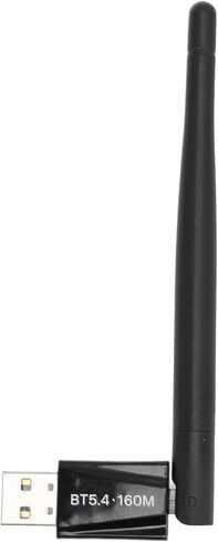 USB Bluetooth 5.4 محول للكمبيوتر الشخصي لسطح المكتب ، هوائي قابل للدوار 180 درجة ، نقل لاسلكي 160 متر لمكبرات سماعات لوحة المفاتيح الماوس in Saudi Arabia