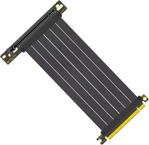 Goldpo PCI-E 4.0 X16 Cable Cable Card Card EMI محمي موسع مرن عالي السرعة PCI Gen 4 GPU سلك (بني) in Kuwait