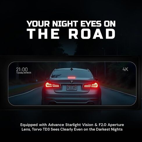 شملت Torvo 4K Dash Cam الأمامية والخلفية للسيارات بطاقة 64 جيجابايت ، وشاشة IPS 3.2 'وتسجيل حلقة ، وكاميرا Dash Care 4K/1080p مع 5G WiFi & GPS ، رؤية ليلية مع وضع وقوف السيارات 24H والتحكم في التطبيق in Saudi Arabia