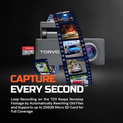 شملت Torvo 4K Dash Cam الأمامية والخلفية للسيارات بطاقة 64 جيجابايت ، وشاشة IPS 3.2 'وتسجيل حلقة ، وكاميرا Dash Care 4K/1080p مع 5G WiFi & GPS ، رؤية ليلية مع وضع وقوف السيارات 24H والتحكم في التطبيق in Saudi Arabia