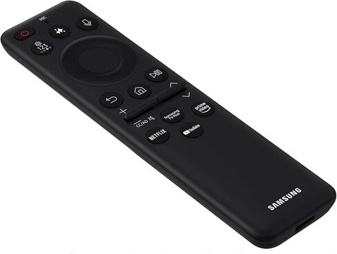 Samsung SolarCell Remote, Solar Powered, Self-Charging TV Remote Control, USB-C Rechargeable, Innovative Design, Made of Recycled Materials, 2025, VG-TM2560EN/ZA, Black in Saudi Arabia