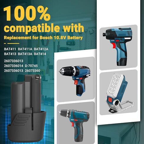 بطارية CREABEST 2 Pack 3.5Ah Ni-MH 14.4V متوافقة مع Bosch BAT038 BAT040 BAT041 BAT140 BAT159 13614 2607335275 2607335533 2607335534 2607335711 2607335465 2607335685 2607335678 2607335276 in Kuwait