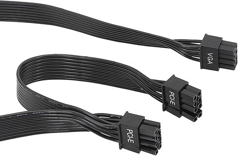 PCIE 8Pin الكبل الفاصل مرن للرسومات سلك تمديد بطاقة الرسومات ، 8pin إلى اثنين من 6+2Pin لمختلف وحدات معالجة الرسومات للاعبين in Saudi Arabia