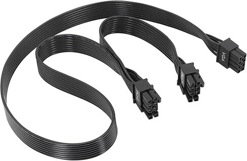 PCIE 8Pin الكبل الفاصل مرن للرسومات سلك تمديد بطاقة الرسومات ، 8pin إلى اثنين من 6+2Pin لمختلف وحدات معالجة الرسومات للاعبين in Saudi Arabia
