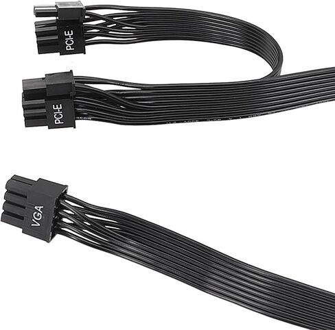 PCIE 8Pin الكبل الفاصل مرن للرسومات سلك تمديد بطاقة الرسومات ، 8pin إلى اثنين من 6+2Pin لمختلف وحدات معالجة الرسومات للاعبين in Saudi Arabia