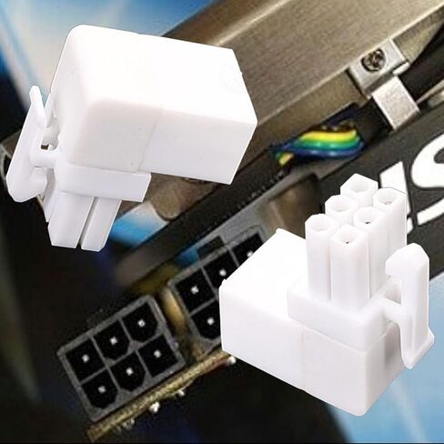 6pin بدوره 90 درجة محولات الطاقة الزاوية لبطاقة رسومات سطح المكتب 1Pack in Saudi Arabia