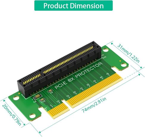 بطاقة PCIe 8x Risers إلى CABIS PCIE 8x تمديد كابل 90 درجة الزوايا اليمنى بطاقة محول بطاقة RIPERS لخادم 1U in Saudi Arabia